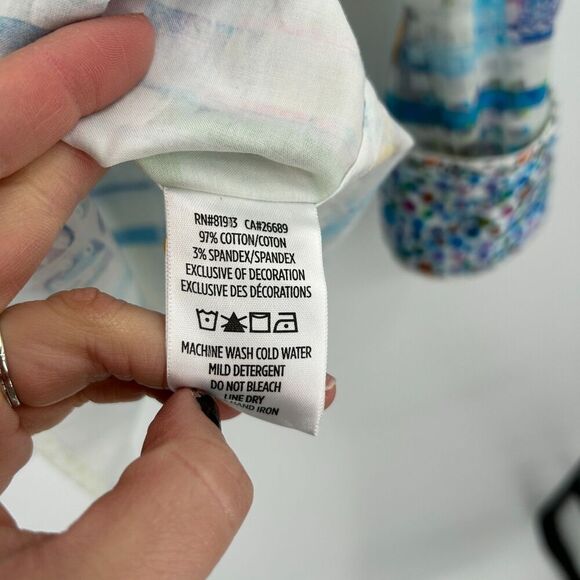 ROBERT GRAHAM Stagecoach Abstract White Blue Long Sleeve Button Up Shirt Size XL - Picture 8 of 8